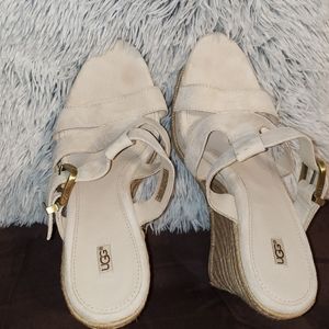 Ivory cream colored wedge